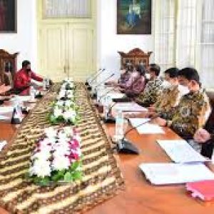 Presiden Joko Widodo didampingi Menteri Sekretaris Negara Pratikno menerima Dewan Gelar, Tanda Jasa, dan Tanda Kehormatan, di Istana Kepresidenan Bogor, Jawa Barat, pada Kamis, 3 November 2022. Foto: BPMI Setpres/Rusman.